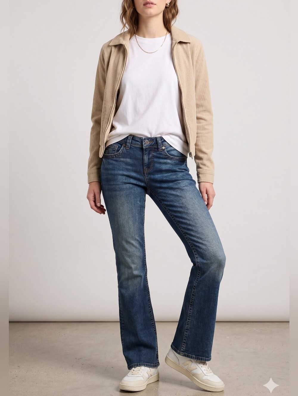 H&M - Blue Flare Low Rise Jeans